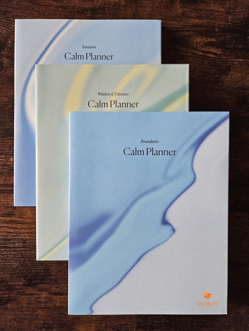 Switch Calm Planners - Set Of 3 - Emotions, Boundaries, Window Of Tolerance